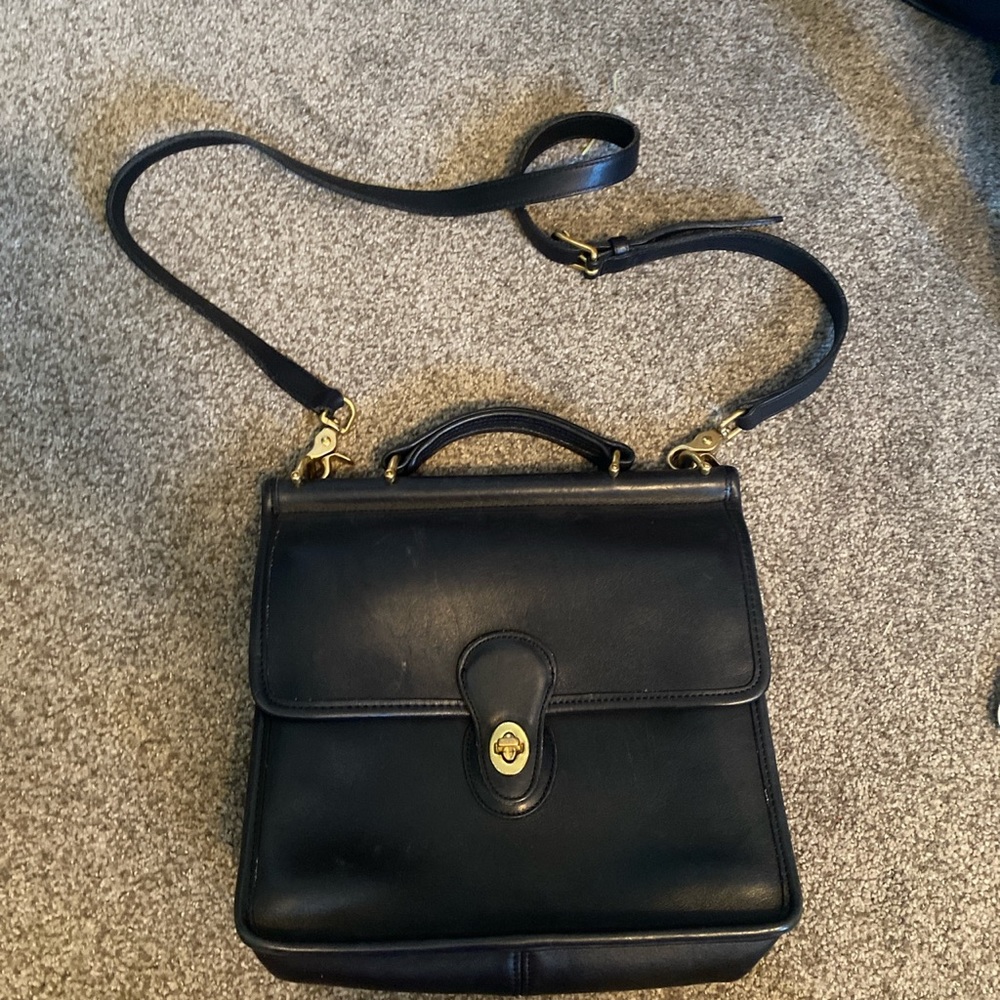 Black vintage coach purse